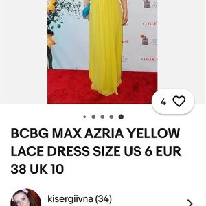 BCBGMaxAzria Bright Yellow Garment